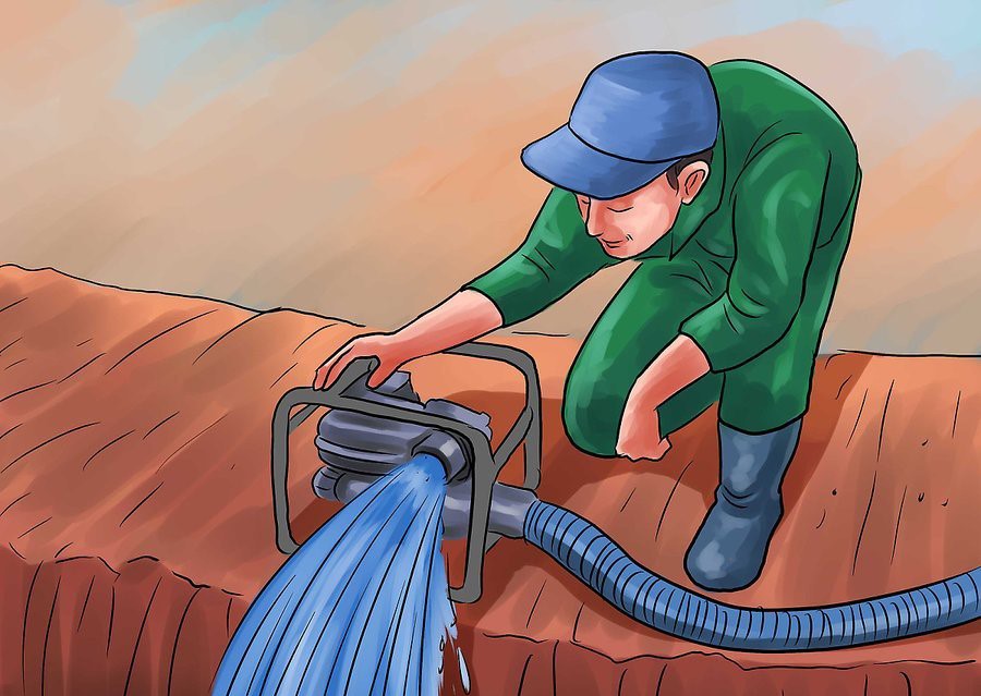 شکل (5): تامین آب مورد نیاز جهت آبیاری مزارع برنج